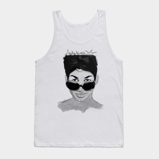 Aretha Franklin BW Tank Top